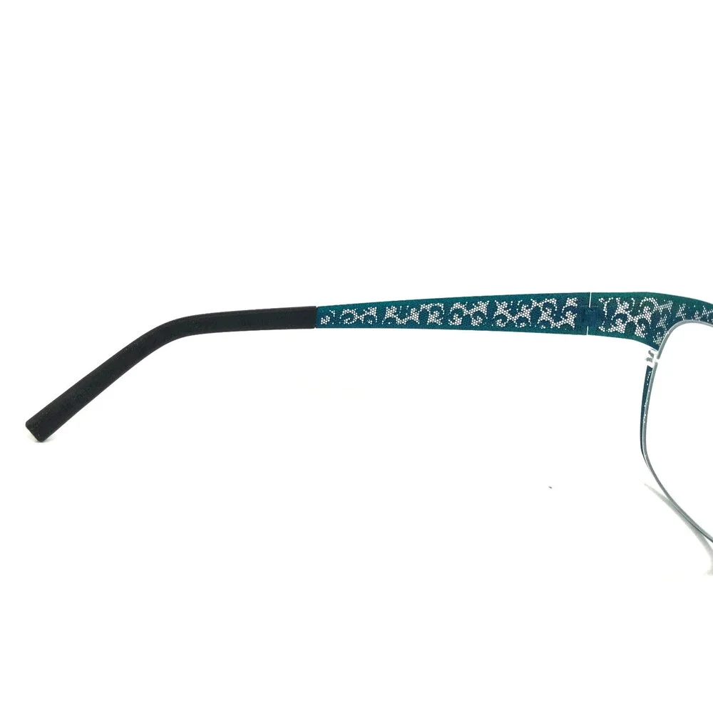 J.F. Rey Eyeglasses Frames JF2559 2222 Blue Turquoise Fleur De Lis 53-16-132